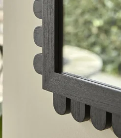 Online Spiegel in mindihout 92x92 cm Luca Spiegels