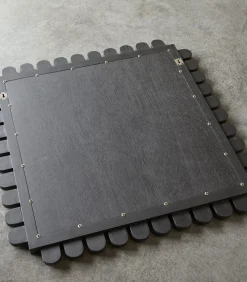 Online Spiegel in mindihout 92x92 cm Luca Spiegels