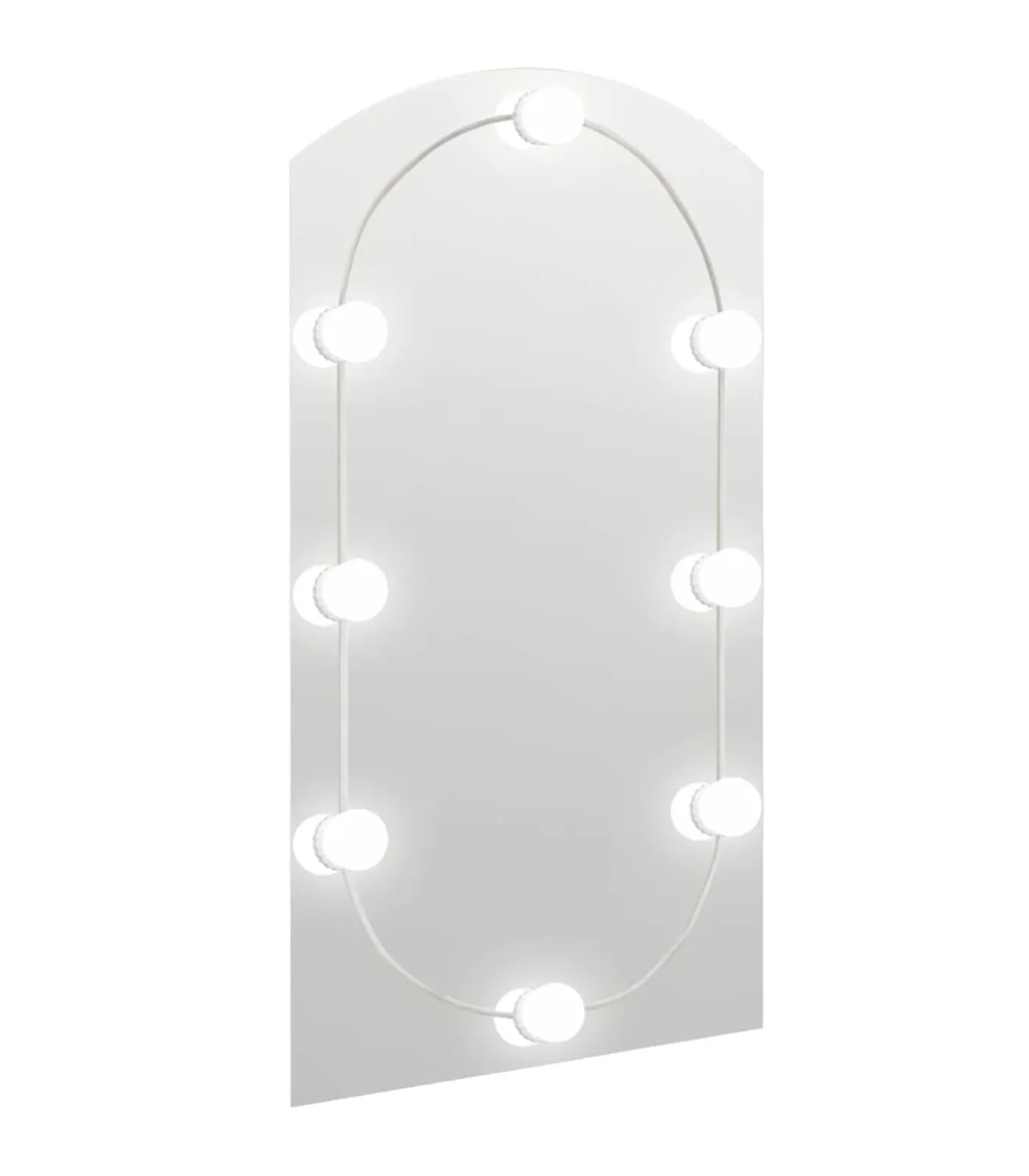 Outlet Spiegel met LED-verlichting boog 90x45 cm glas Spiegels