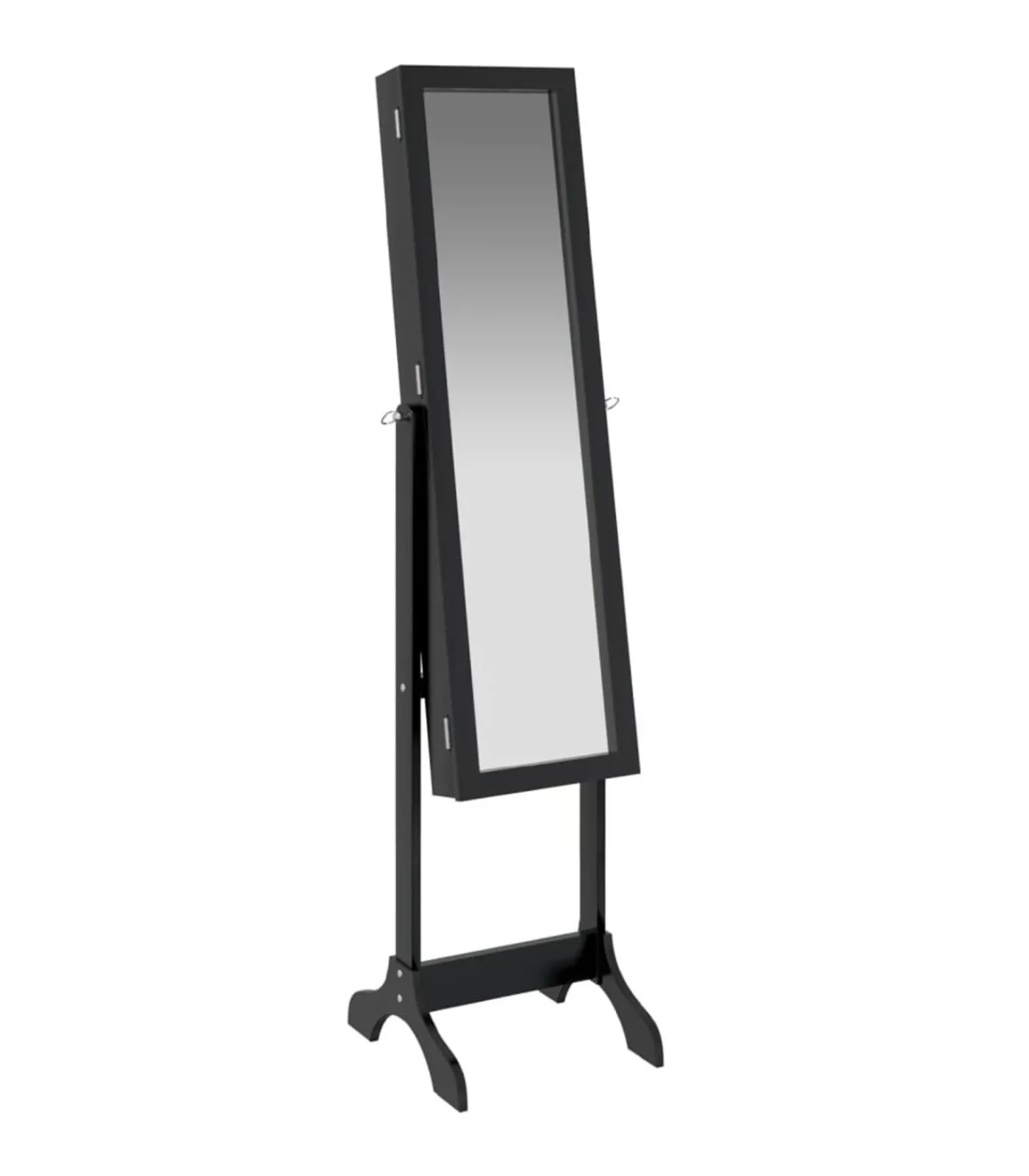 Best Spiegel vrijstaand 34x37x146 cm zwart Spiegels