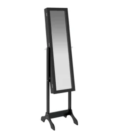 Best Spiegel vrijstaand 34x37x146 cm zwart Spiegels