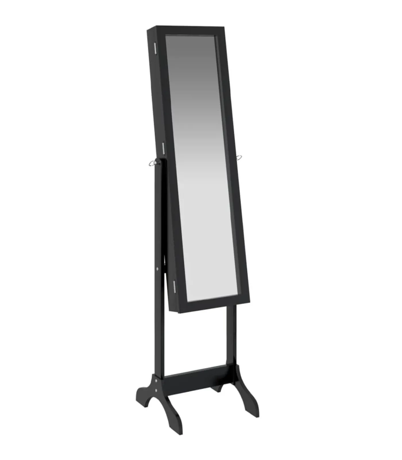 Best Spiegel vrijstaand 34x37x146 cm zwart Spiegels