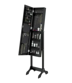 Best Spiegel vrijstaand 34x37x146 cm zwart Spiegels