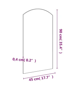vidaXL Spiegel 90x45 cm glas