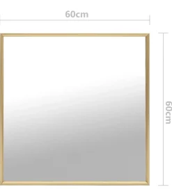 vidaXL Spiegel 60x60 cm goudkleurig