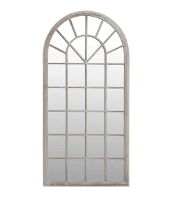 vidaXL Spiegel 90x45 cm ijzer zandkleurig