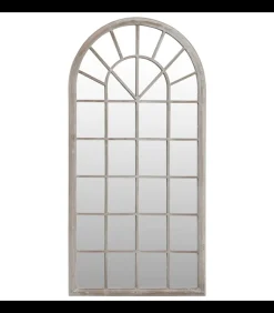 vidaXL Spiegel 90x45 cm ijzer zandkleurig