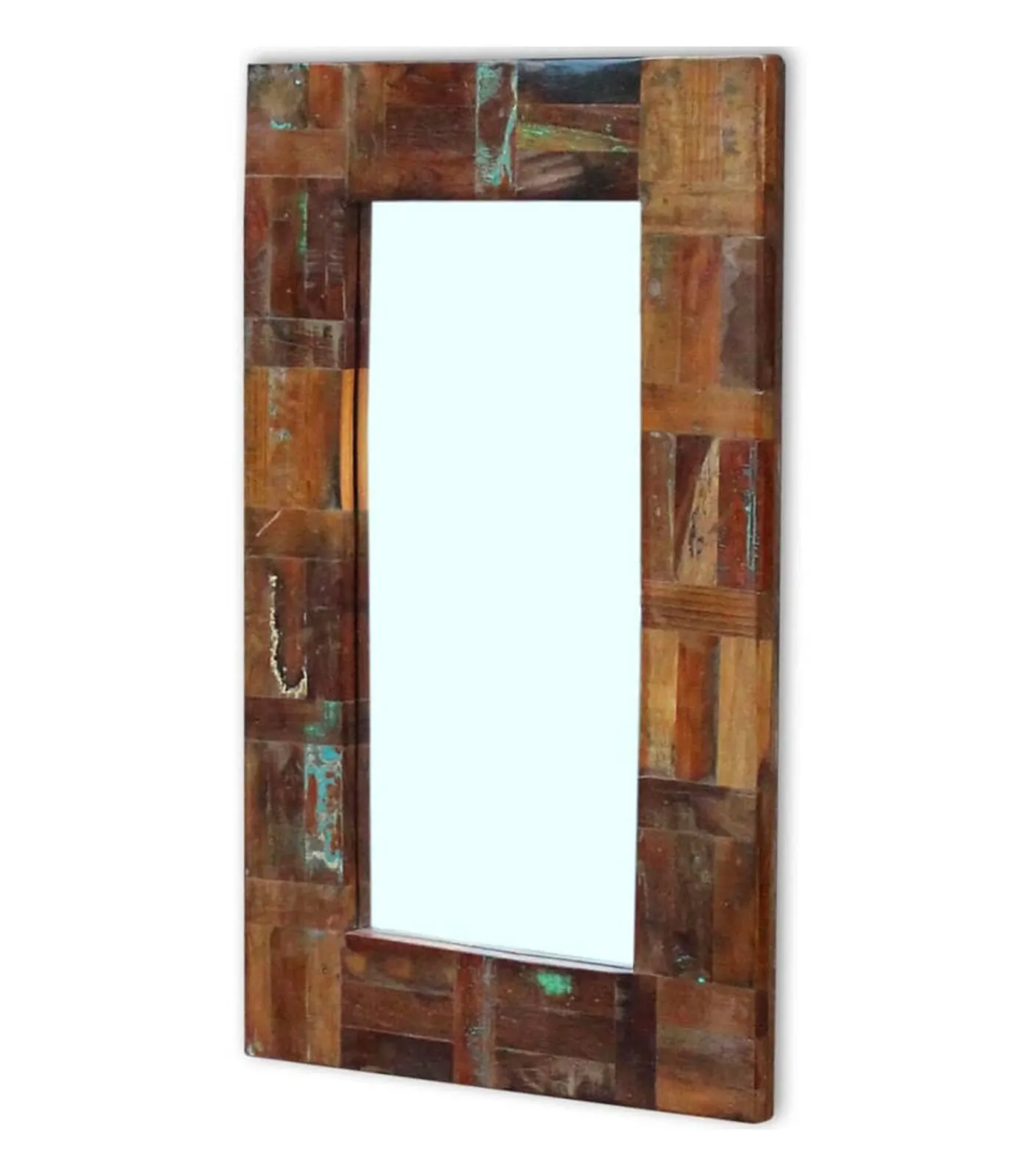 Spiegel 80x50 cm massief gerecycled hout Spiegels