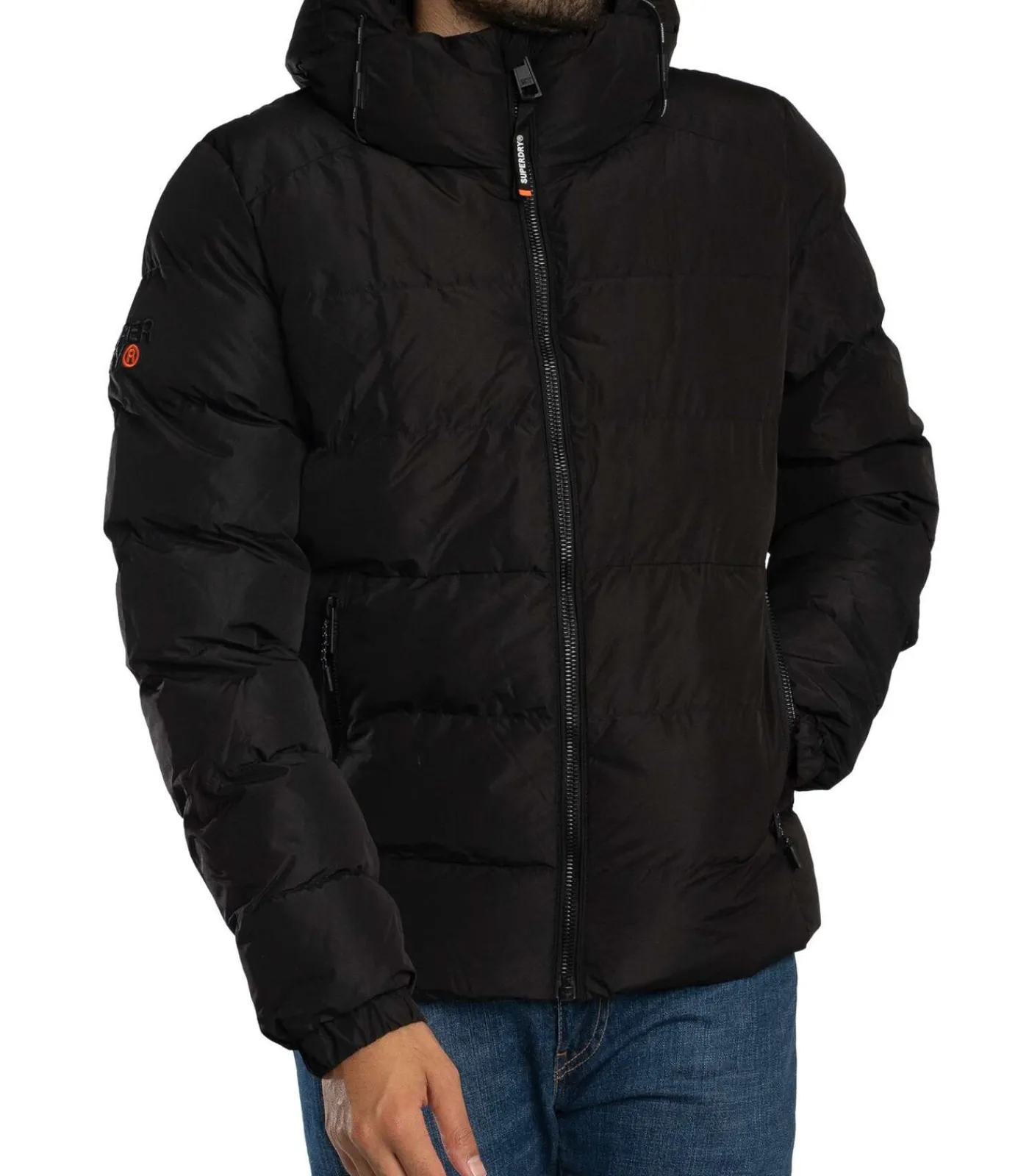 Heren Superdry Sport Puffer Jack Met Capuchon