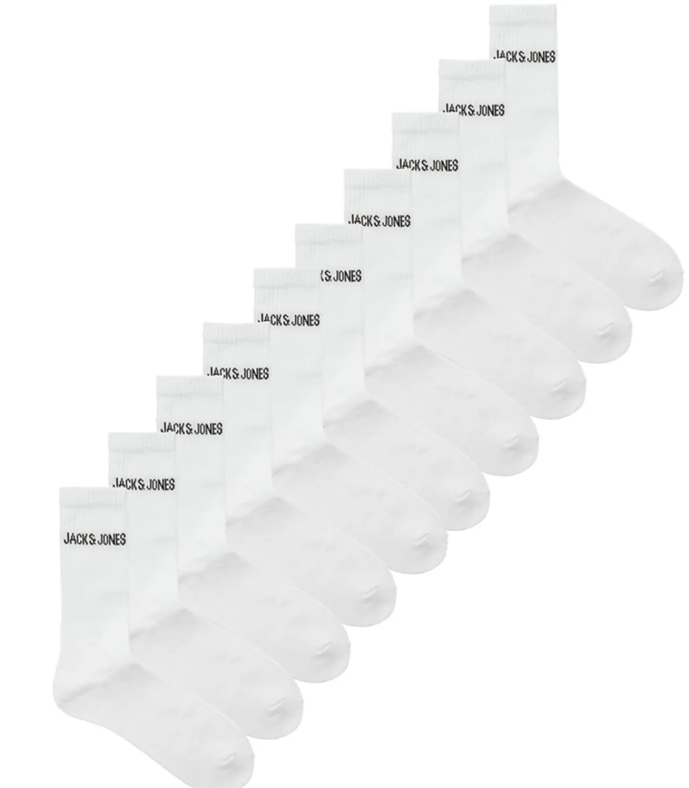 Heren JACK & JONES Sportsokken Heren JACREGEN - 10 paar - Wit