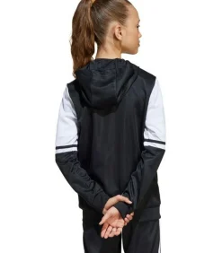 Kinderen Adidas SQUADRA 25 - Trui met kap Met Volledige Ritssluiting - Wit