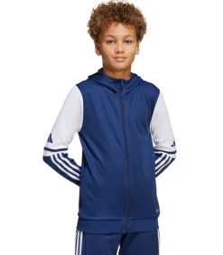 Kinderen Adidas SQUADRA 25 - Trui met kap Met Volledige Ritssluiting - Marineblauw