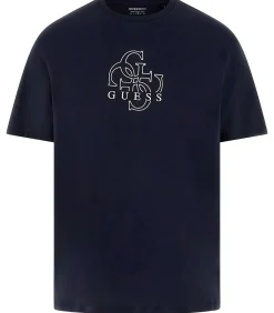 Heren GUESS Ss Bsc Basic Quattro G Tee