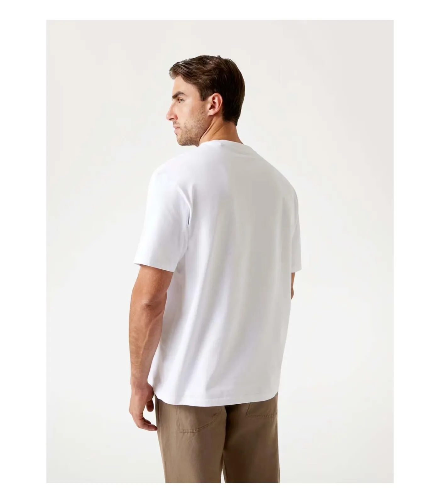 Heren GUESS Ss Cn Patch At Chest Tee