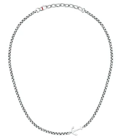 New Stalen halsketting, emaille MARINE Heren Kettingen