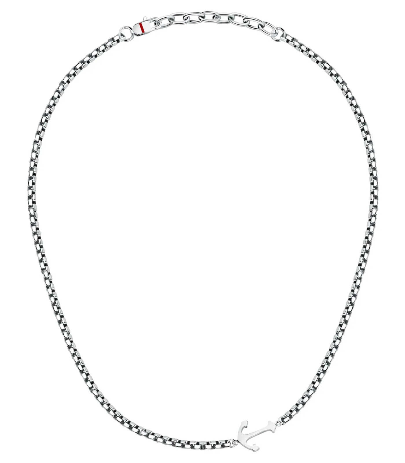 New Stalen halsketting, emaille MARINE Heren Kettingen