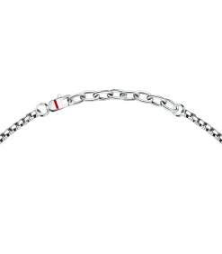 New Stalen halsketting, emaille MARINE Heren Kettingen