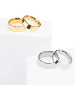 Discount Stalen Ring - Hoogglans Zilver Kleurig - 8mm Heren Ringen