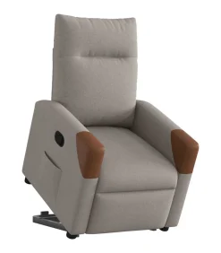 Sale Sta-op-stoel verstelbaar stof taupe Zetels