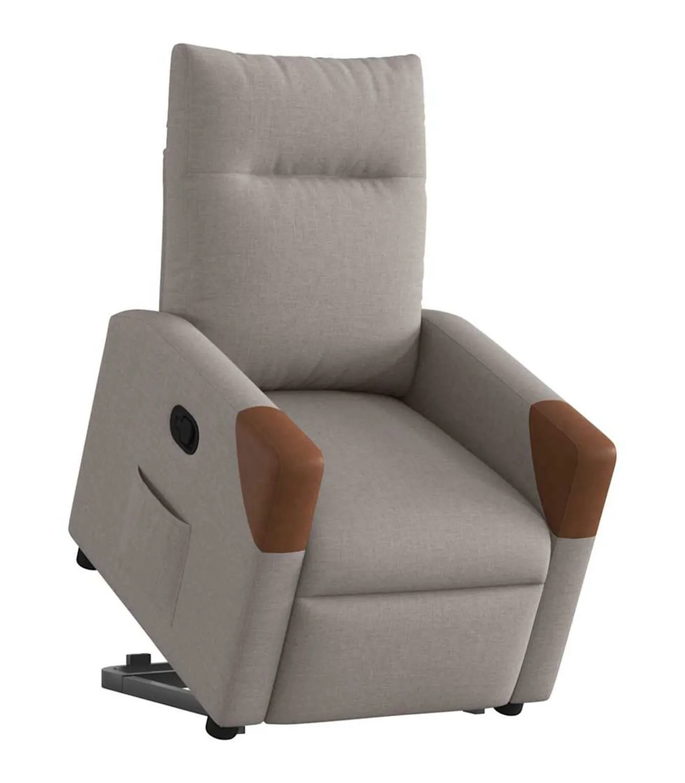 Sale Sta-op-stoel verstelbaar stof taupe Zetels