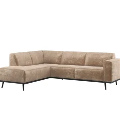 Discount Statement Hoekbank Links - Chenille - Velvet Taupe Zetels