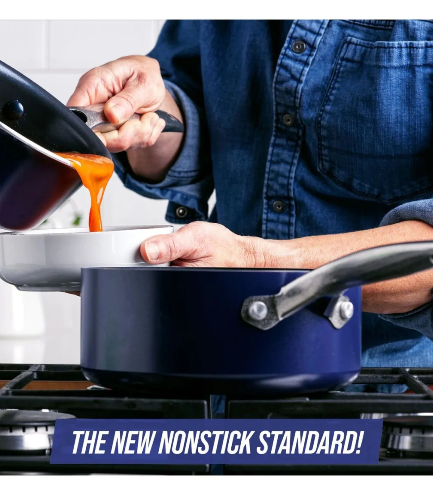 Blue Diamond Steelpannenset - ø 15 en ø 18 cm - Keramische anti-aanbaklaag