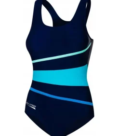 Online STELLA - Badpak Uit Één Stuk - Marineblauw DAMES Badmode