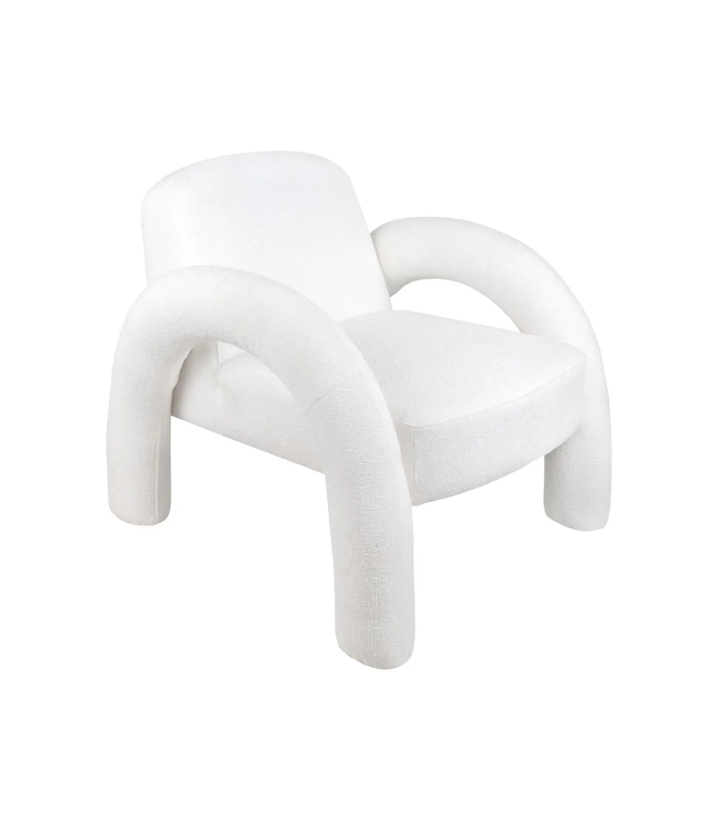 Online Stoel Brazo Melange - Wit - 88x74x74cm Stoelen