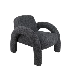 Leitmotiv Stoel Brazo Melange - Zwart - 88x74x74cm