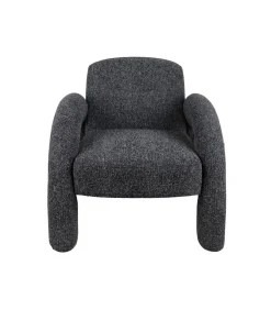 Leitmotiv Stoel Brazo Melange - Zwart - 88x74x74cm