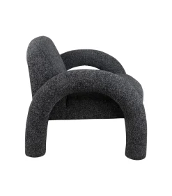 Leitmotiv Stoel Brazo Melange - Zwart - 88x74x74cm