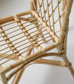 Tikamoon Stoel van rotanstengels Zélie