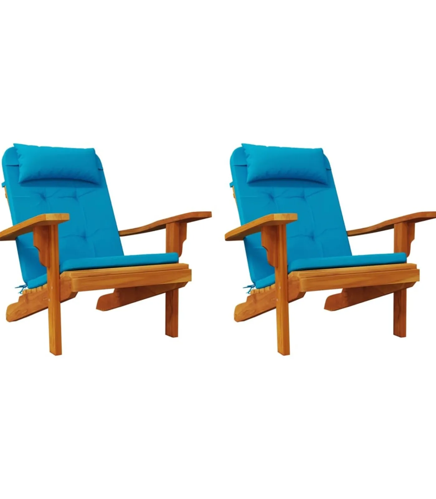 Online Stoelkussens 2 st Adirondack oxford stof lichtblauw Zetels