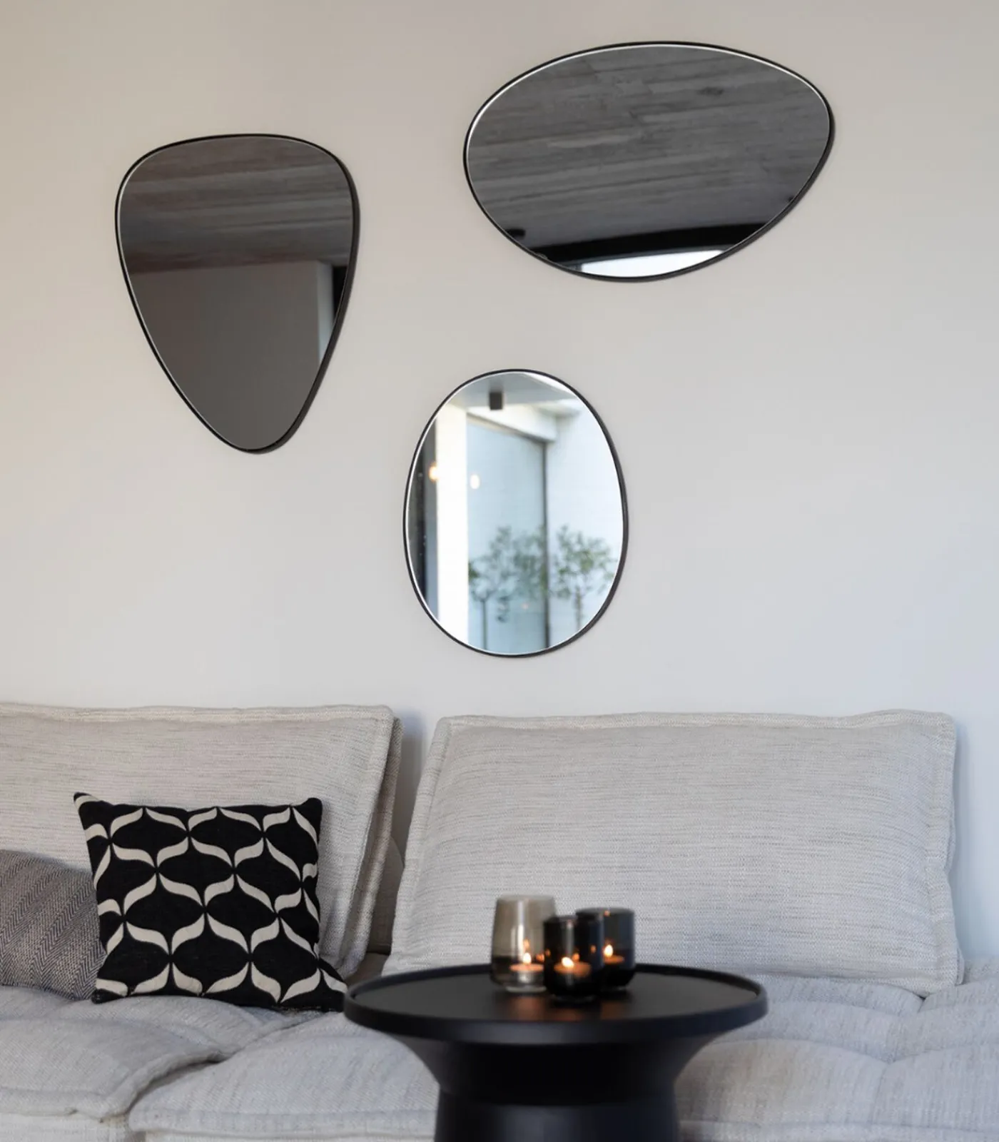 Atmooz Stone Small - Spiegel - Zwart