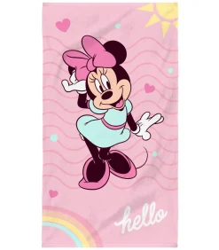 Disney Strandlaken met print, 100% katoen, HOME MINNIE HELLO