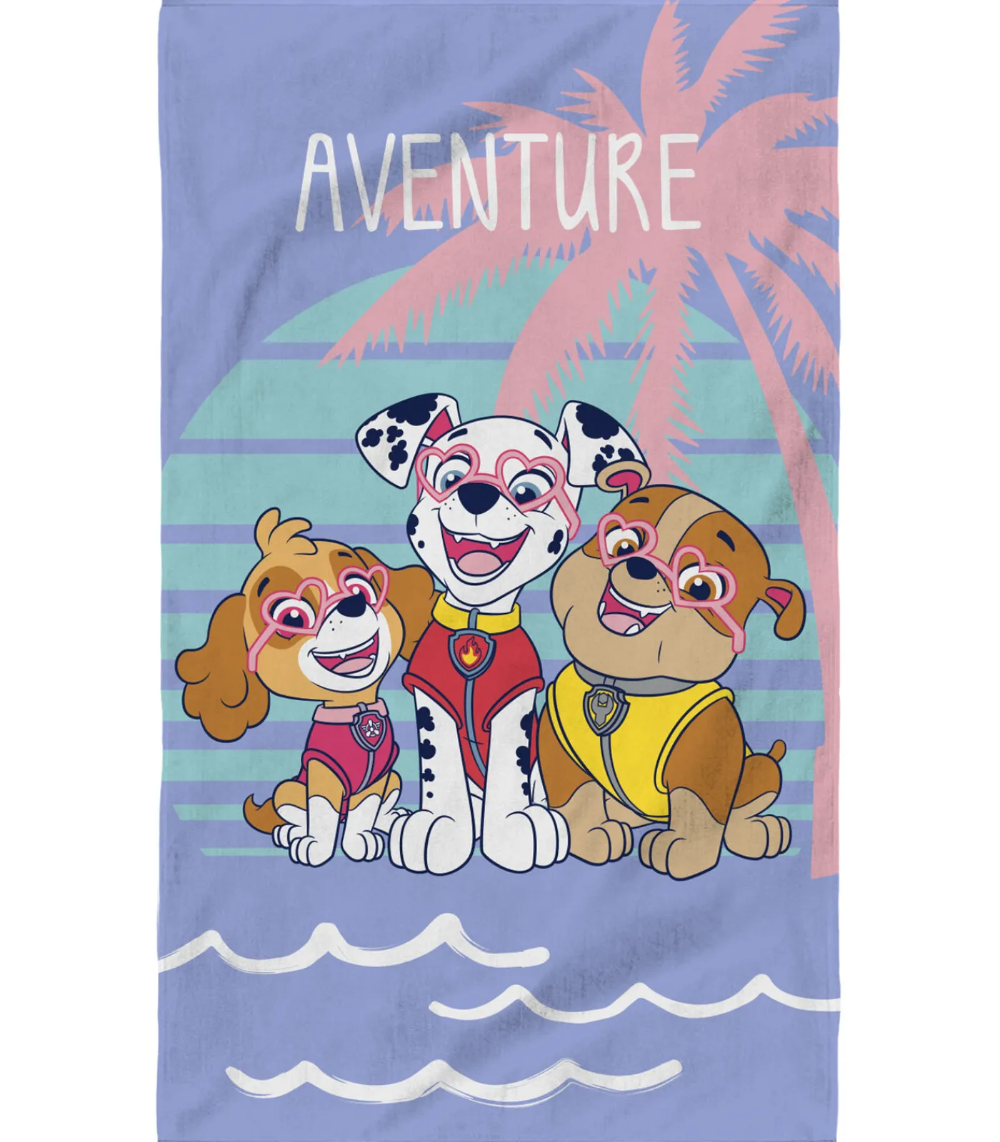 Hot Strandlaken met print, 100% katoen, PAW PATROL SUNSET Handdoeken