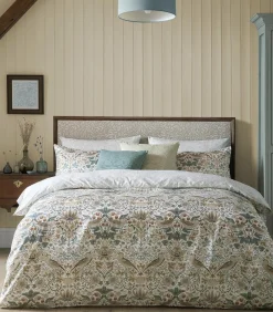 William Morris at Home Strawberry Thief Hessian Dekbedovertrek