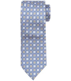 Stropdas Zijde Bloem Blauw Heren Kostuums & Blazers