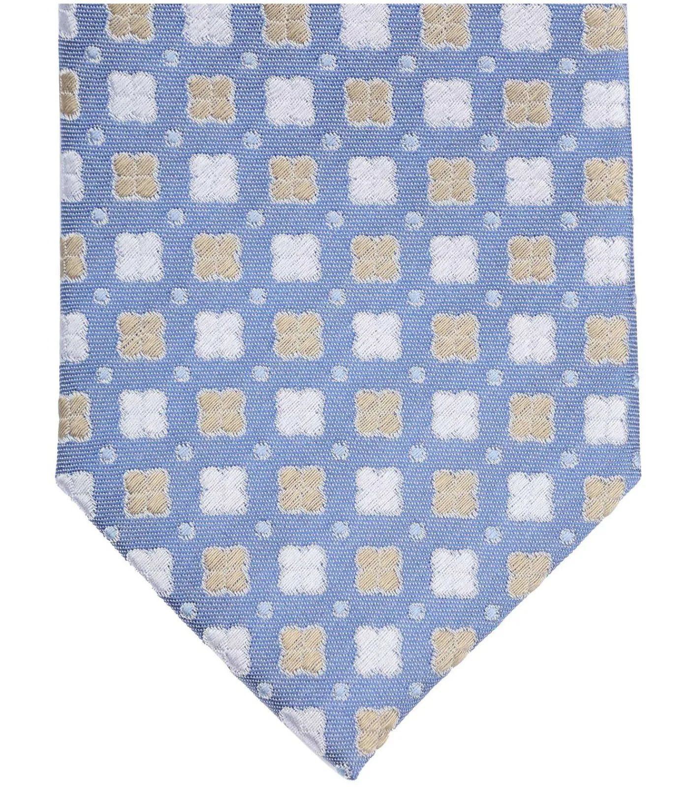 Stropdas Zijde Bloem Blauw Heren Kostuums & Blazers