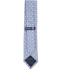 Stropdas Zijde Bloem Blauw Heren Kostuums & Blazers