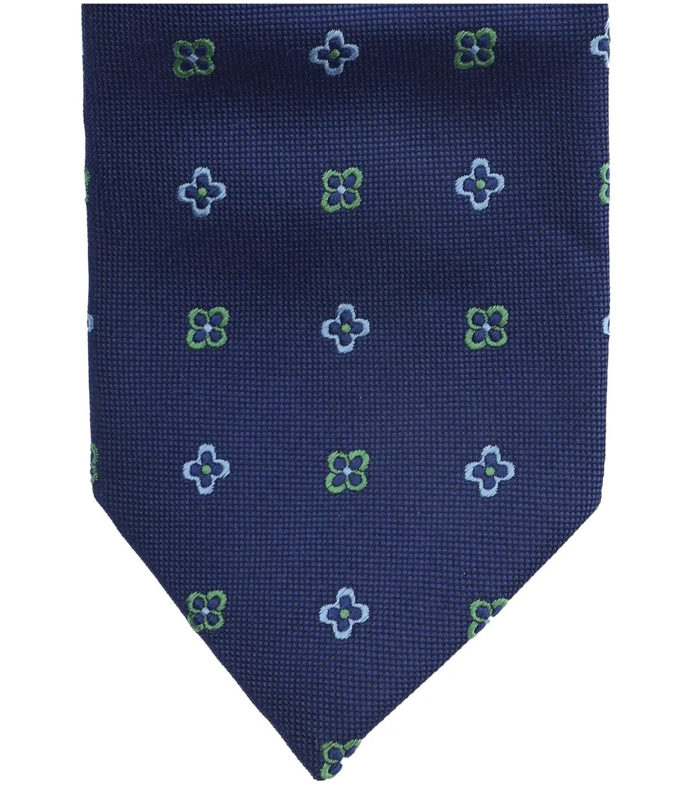 Heren Suitable Stropdas Zijde Bloem Navy