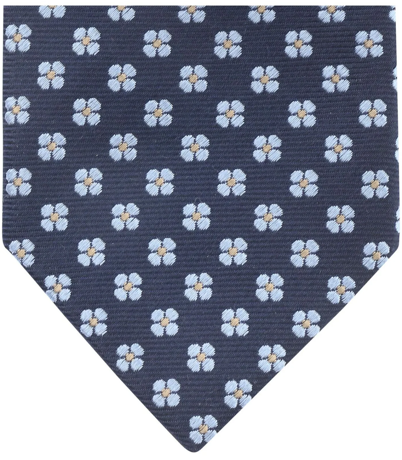 Hot Stropdas Zijde Bloem Navy Heren Kostuums & Blazers