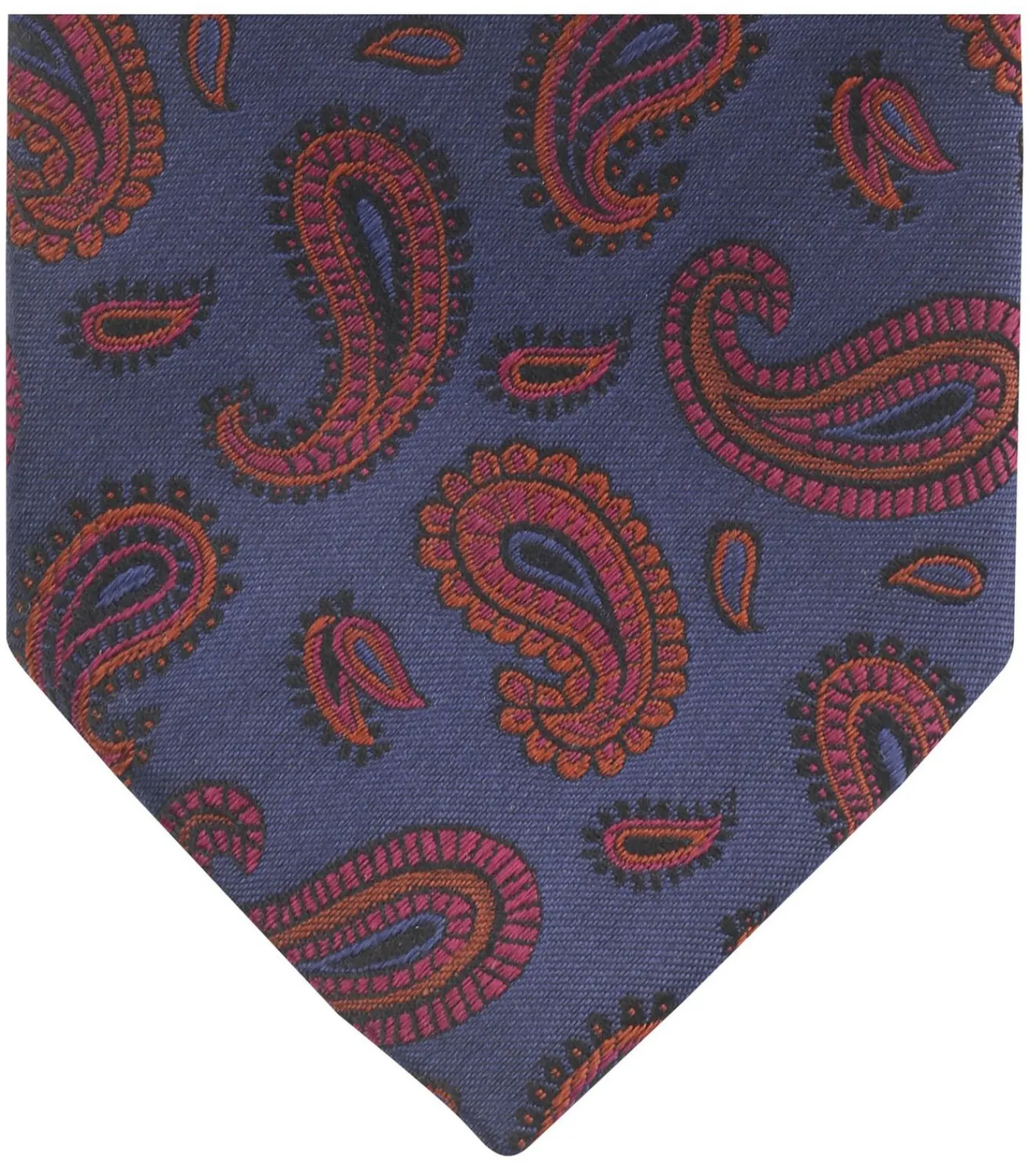 New Stropdas Zijde Paisley Navy Heren Kostuums & Blazers