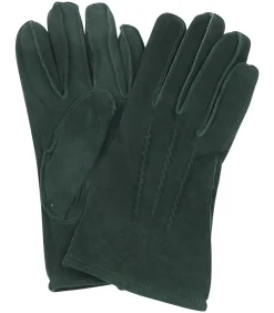 Heren Suitable Suede Handschoen Donkergroen