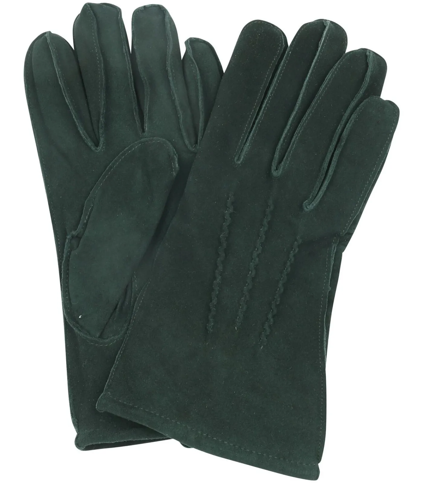 Heren Suitable Suede Handschoen Donkergroen