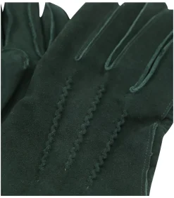 Heren Suitable Suede Handschoen Donkergroen