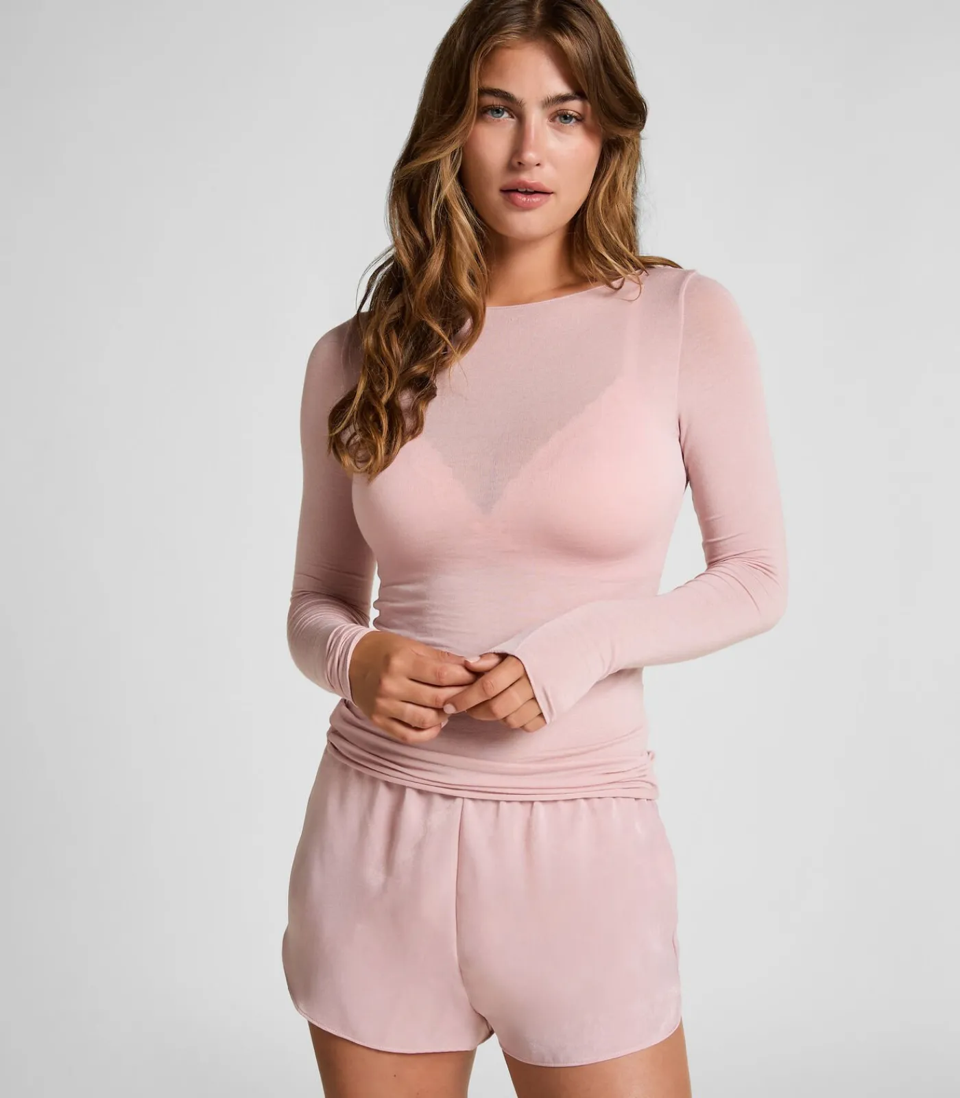 DAMES Hunkemöller super soft Boothals shirt met Cashmere