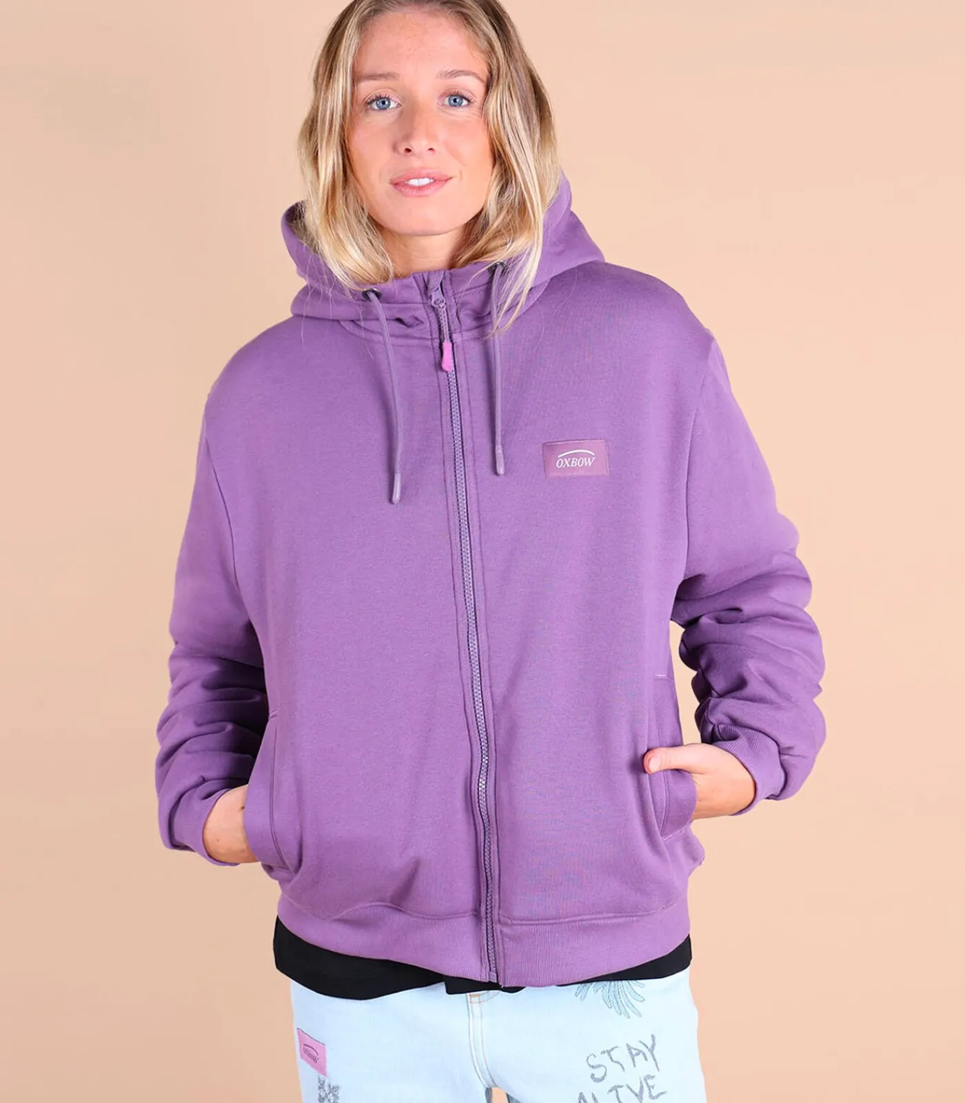 DAMES Oxbow Sweat capuche doublé sherpa SWIPS