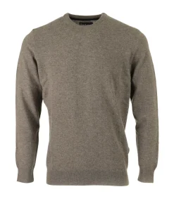 Heren Barbour Sweater Essential Lamswool Crew Neck