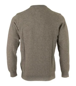 Heren Barbour Sweater Essential Lamswool Crew Neck